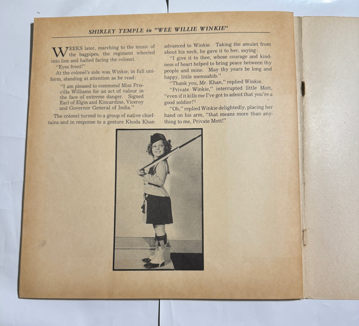 Shirley Temple in Wee Willie Winkie 1937 Vintage