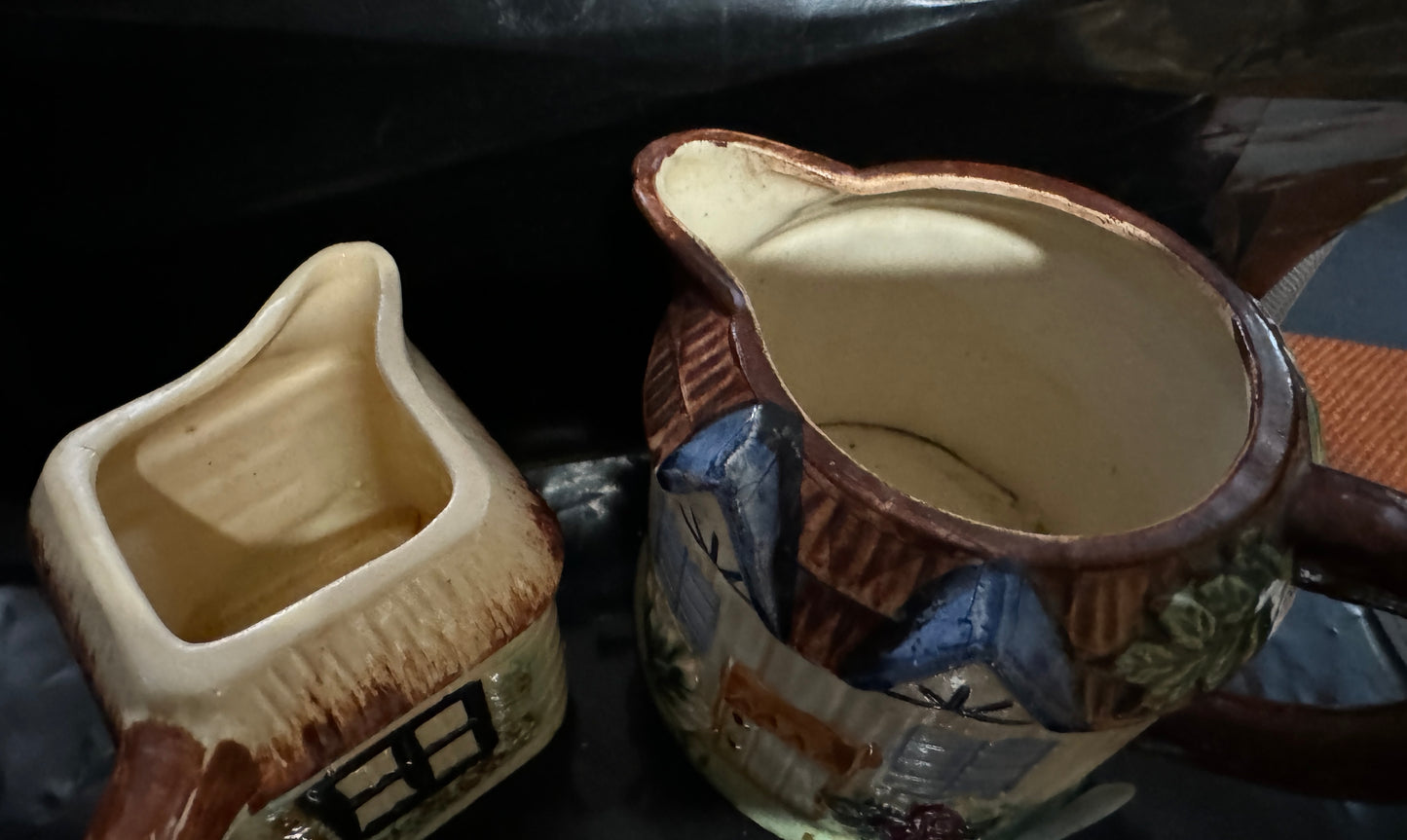 Cottage Ware Creamer Hand Painted Japan Antique