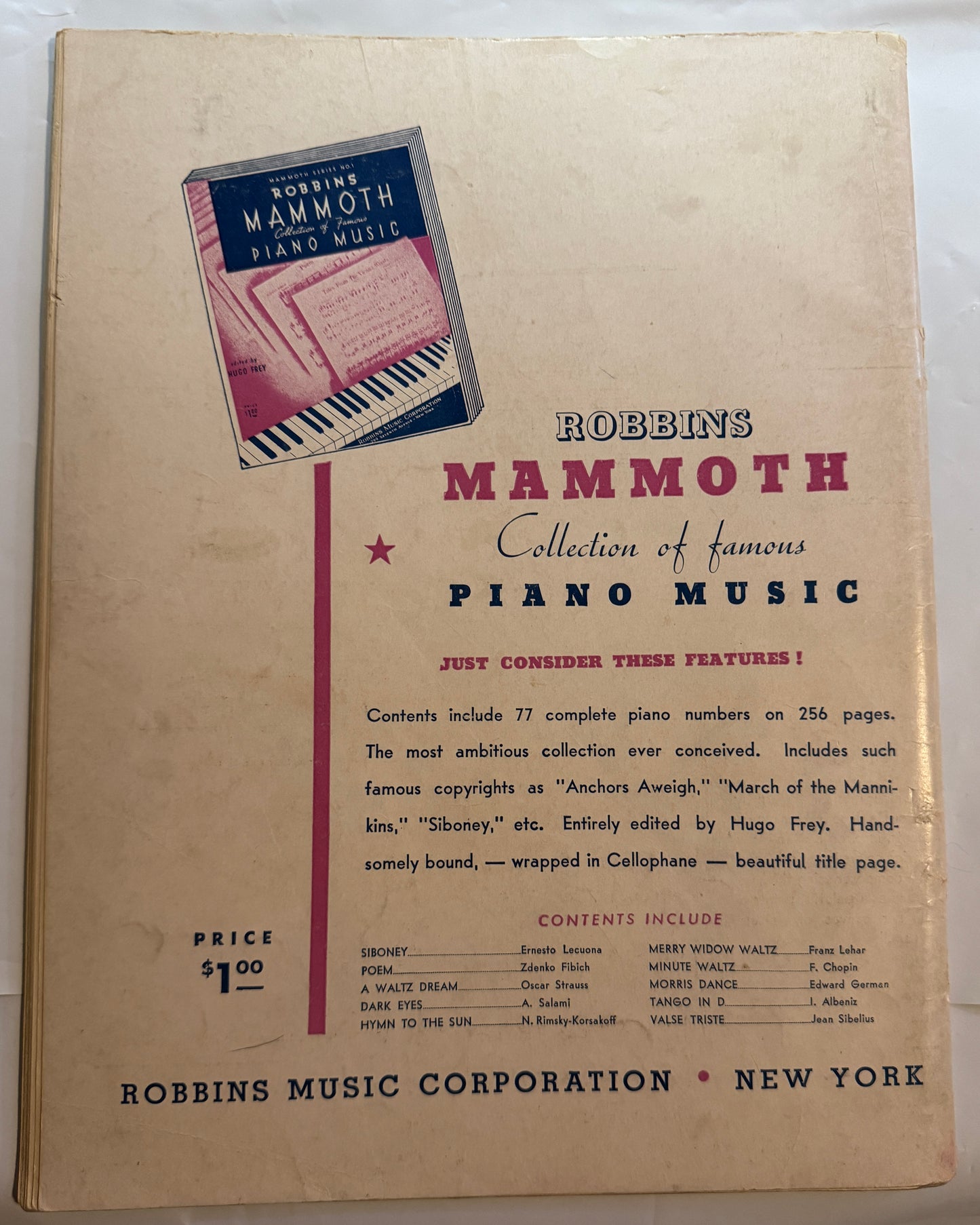 Hollywood Dance Folio #16 1936 VG+ 4.5 Shirley Temple 64pg 15 Songs Sheet Music