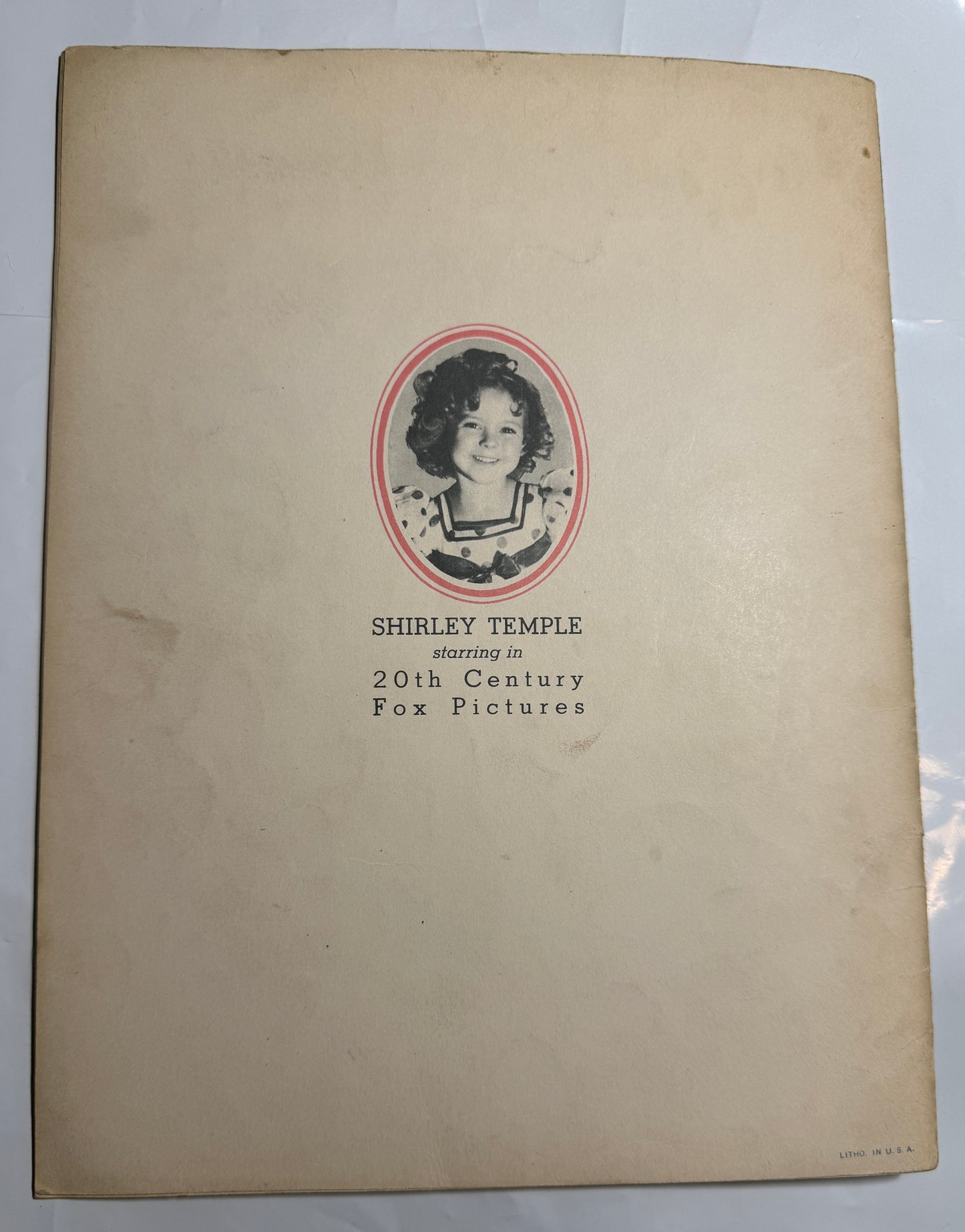 Shirley Temple Song Album Copyright 1935 Vintage