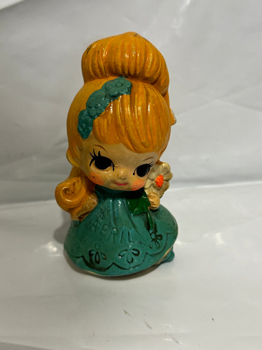 Little Girl "April" Coin Bank 60s Vintage Josef Original