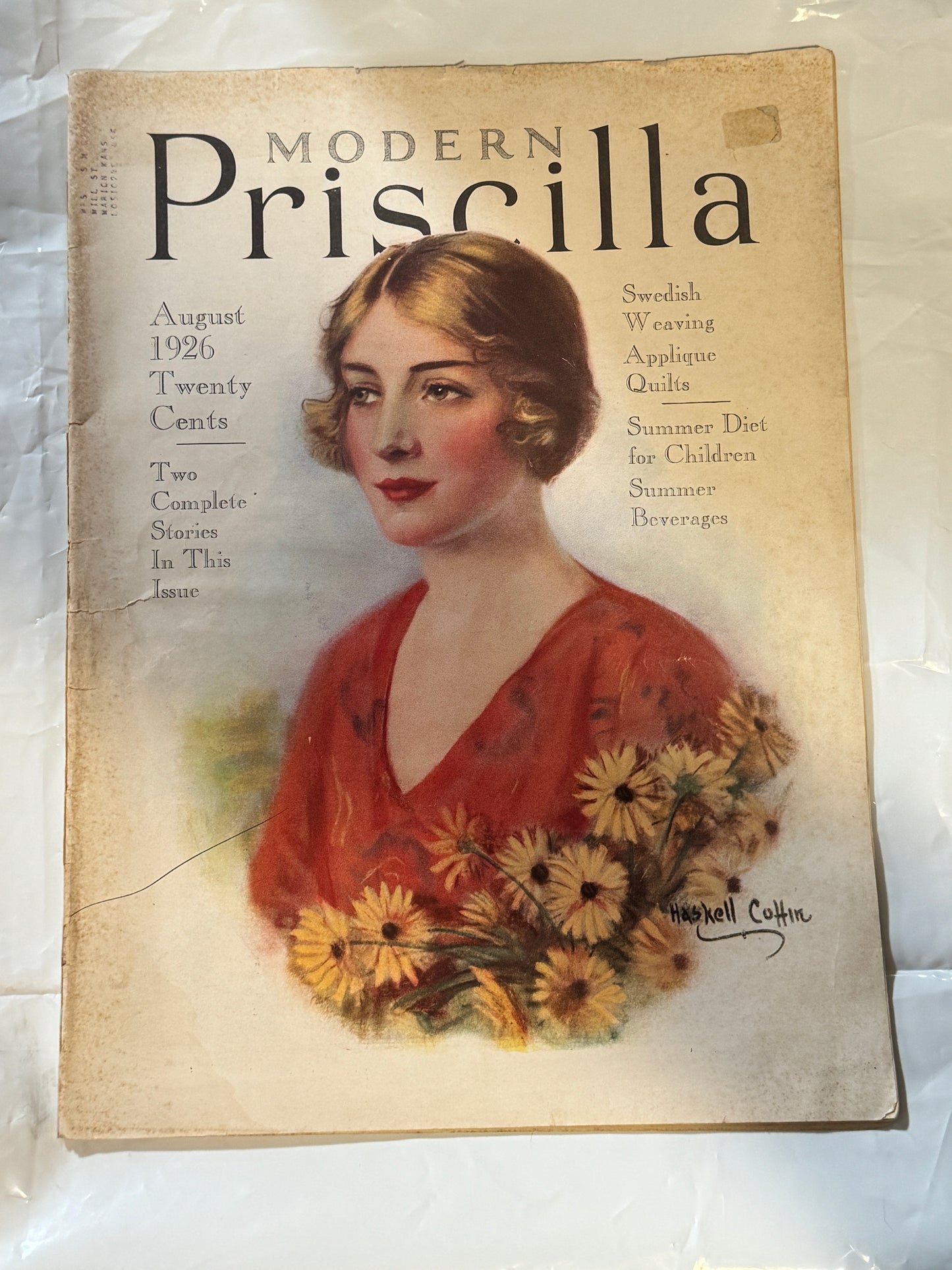 Modern Priscilla Magazine Aug 1926 Vintage
