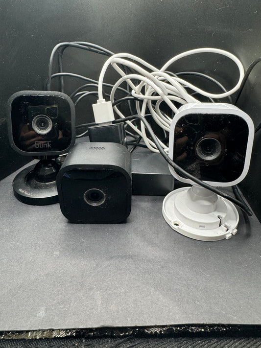 Blink Mini Indoor Plug-in Smart Surveillance Camera.  Set of 3