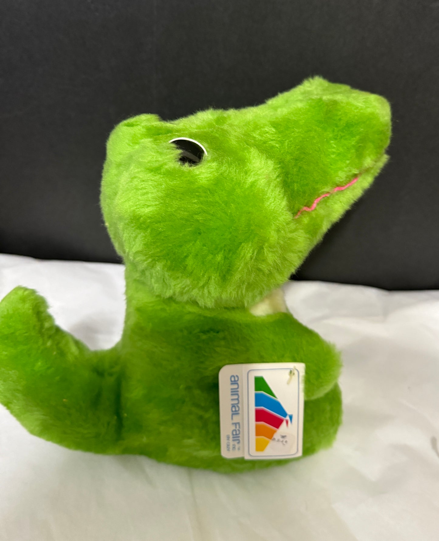 Green Alligator Crocodile, 9" Vintage NEW
