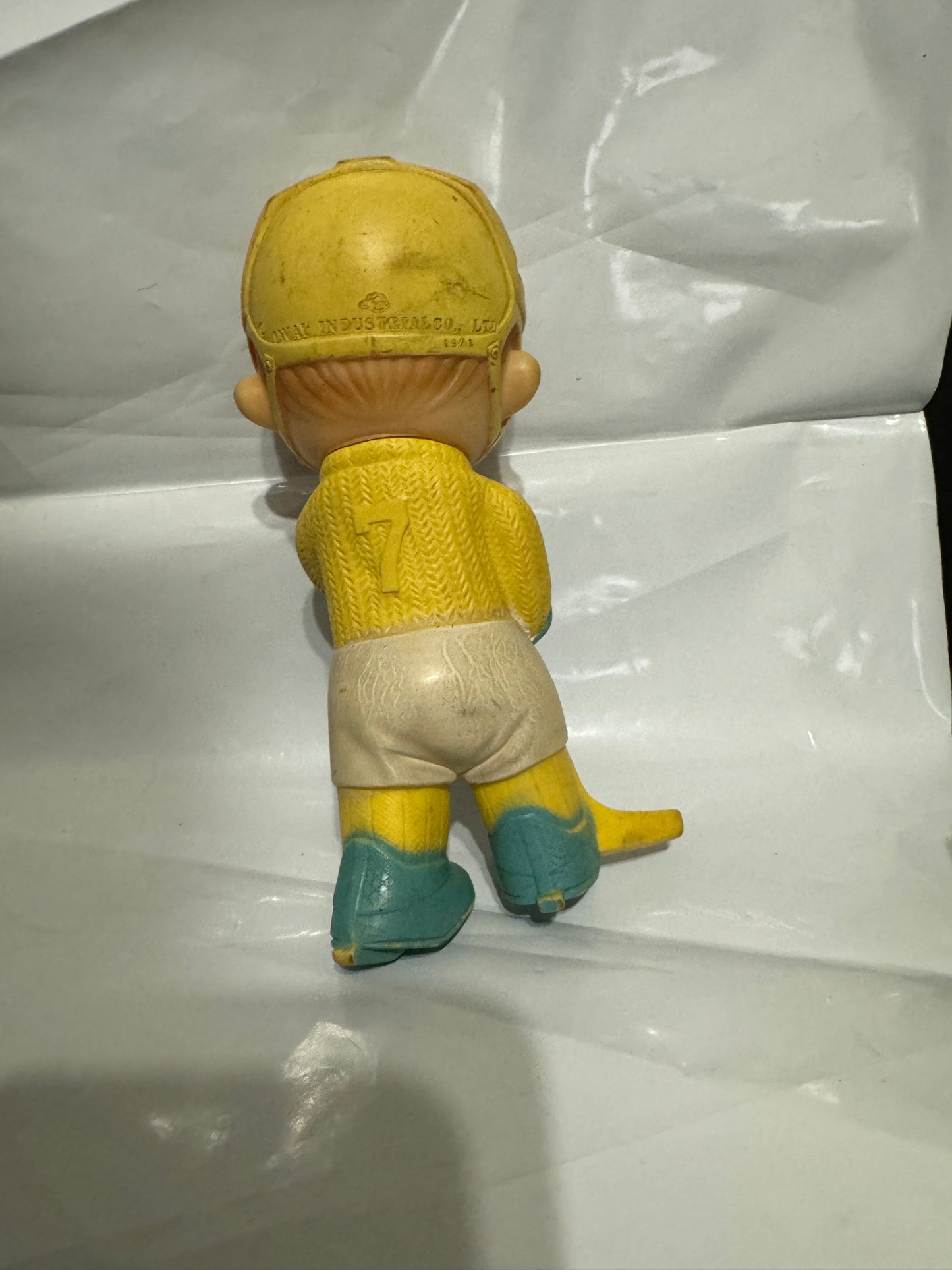 Hockey Player w/ Squeaker 1971 RARE VINTAGE
