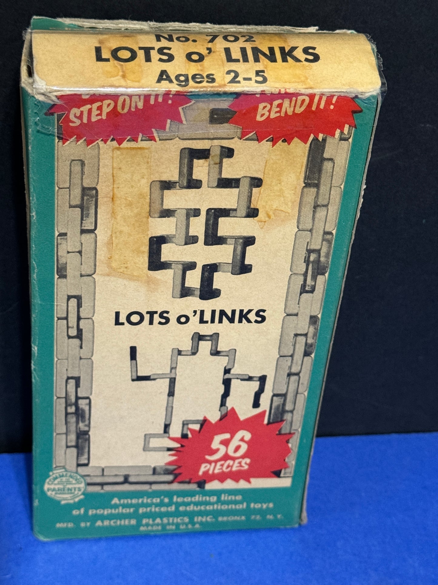 Lots O Links Child Guidance Toys Inc.  No. 702 Archer Plastics NY - VINTAGE