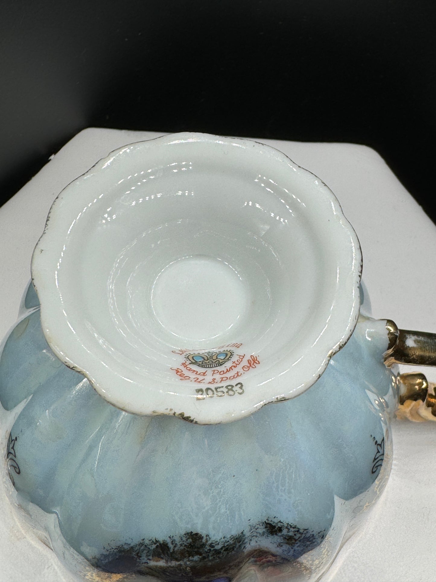 Beautiful Tea Cup Lefton Hand Painted Grecian Women Fine China VINTAGE