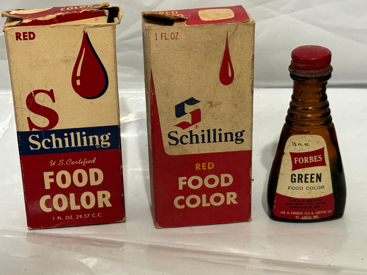 McCormick & Schilling food coloring Vintage