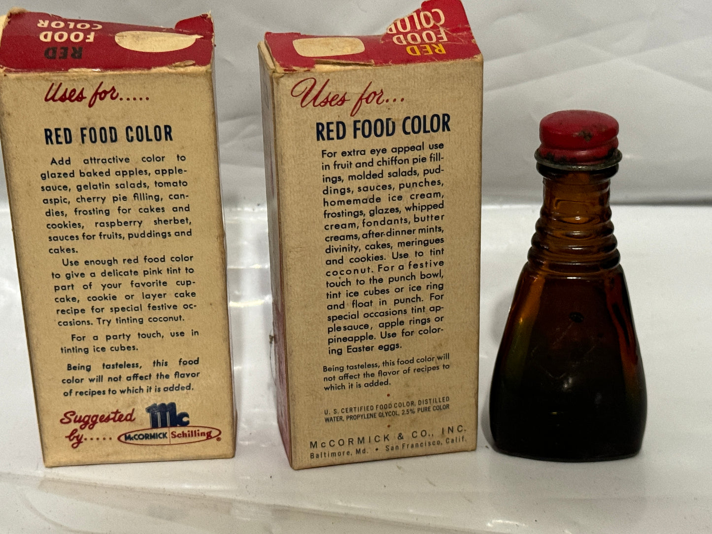 McCormick & Schilling food coloring Vintage