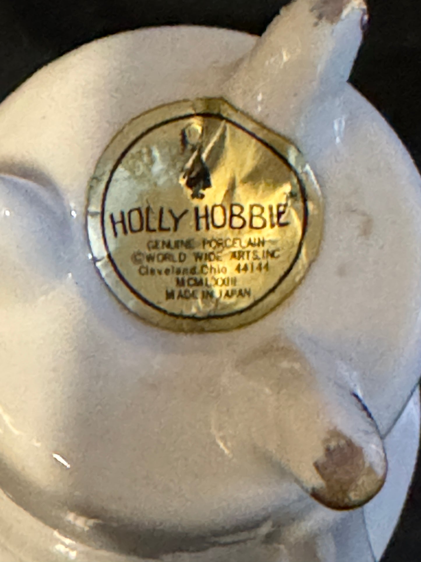 Holly Hobbie Three Footed Porcelain Child's Mug - 1974 Rare Find