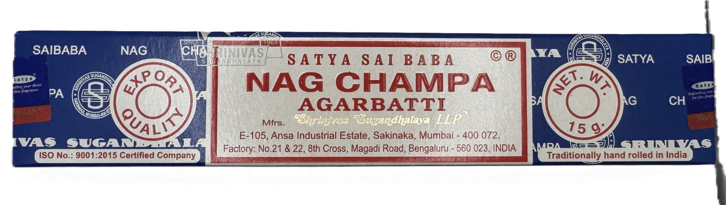 Satya Nag Champa Incense - 15 Gram Pack
