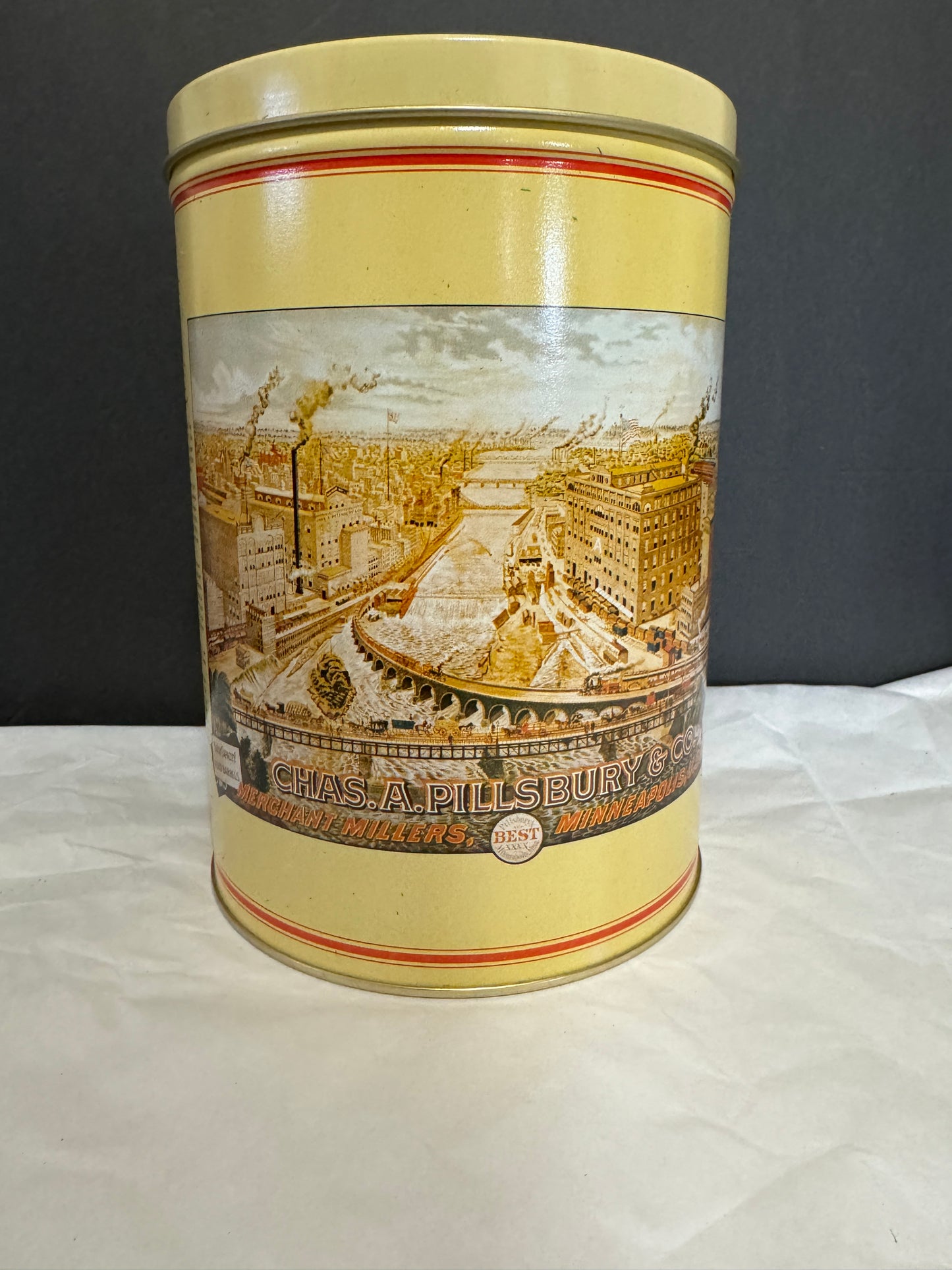 Pillsbury Best Tin Heritage Canister 1982 NEW VINTAGE