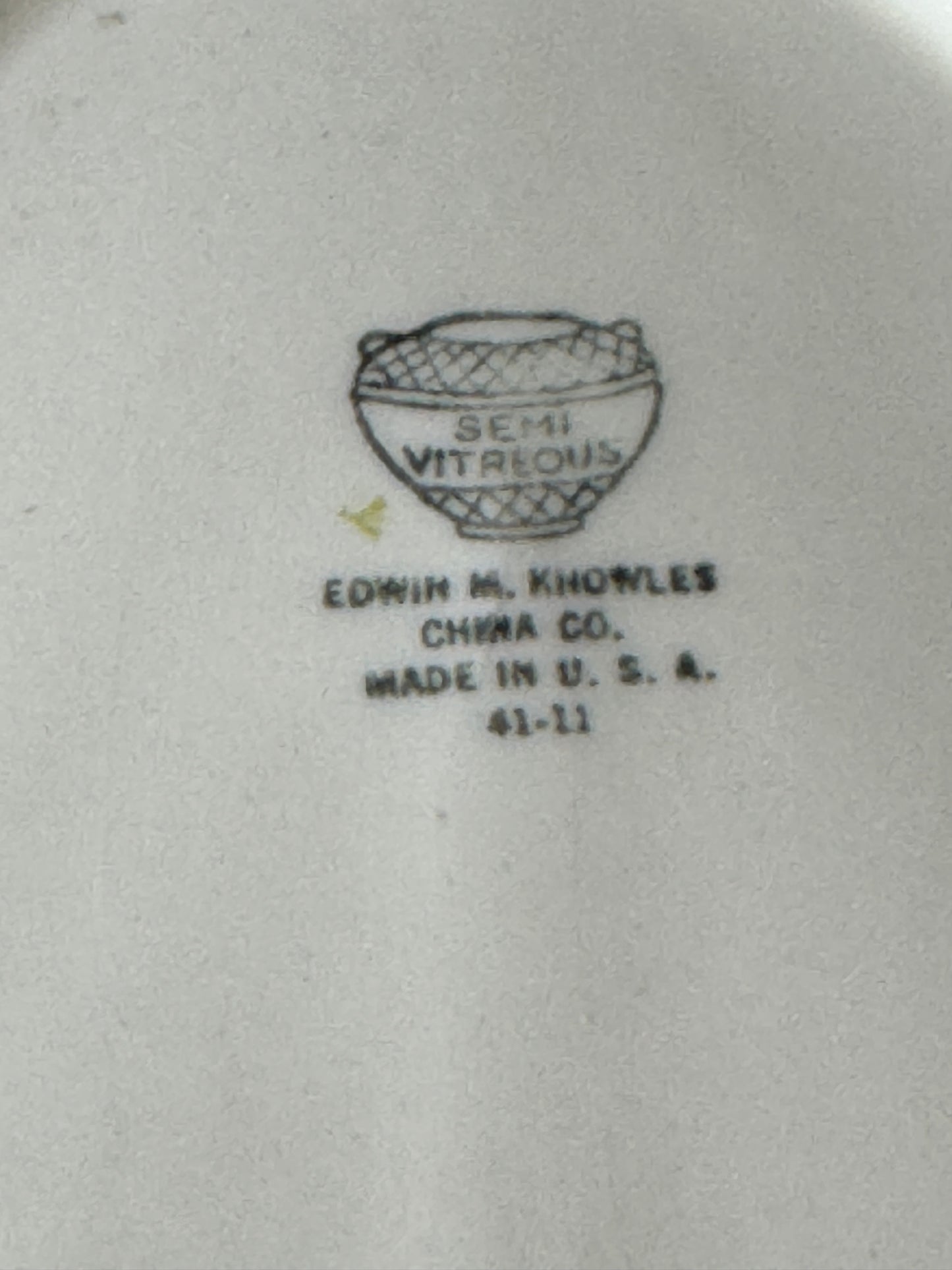 Floral Platter - Edwin M. Knowles China 41-11 - Vintage
