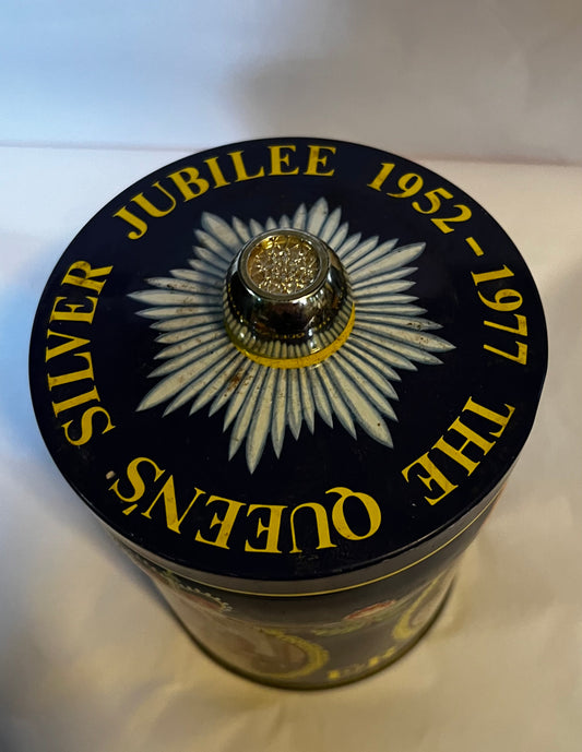 Queen Elizabeth Silver Jubilee Tin Canister