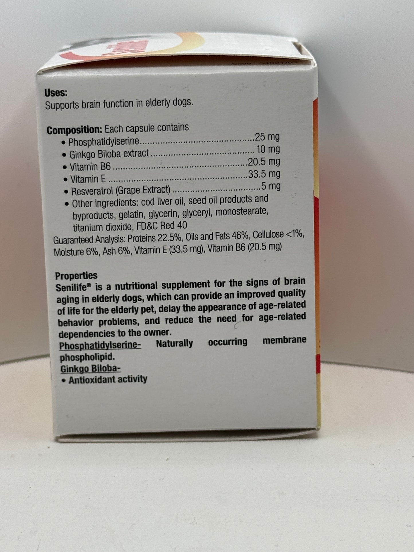 Senilife 30 capsules