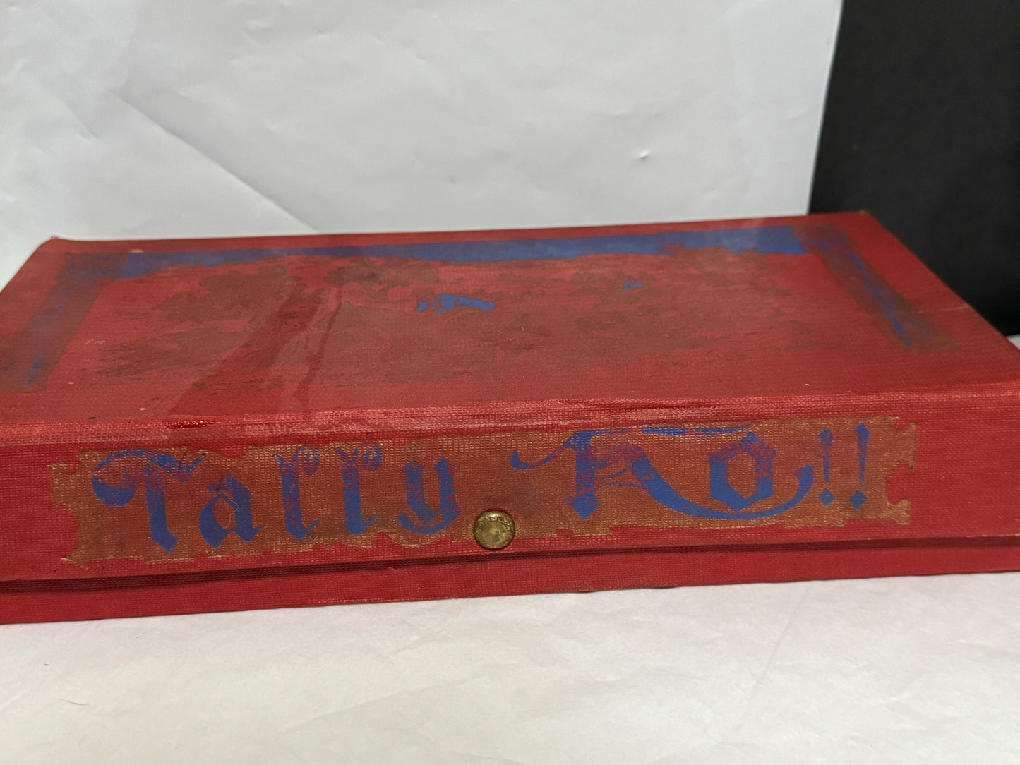 Men's Jewelry Box with Fox Hunt Designs & "Tally Ho!!" - VINTAGE