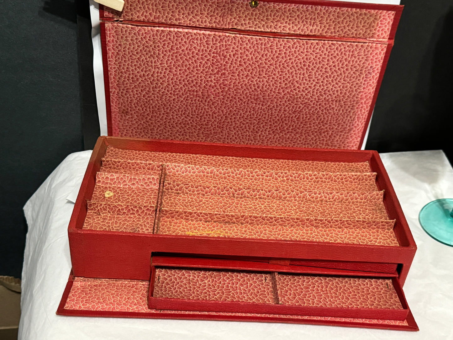 Men's Jewelry Box with Fox Hunt Designs & "Tally Ho!!" - VINTAGE