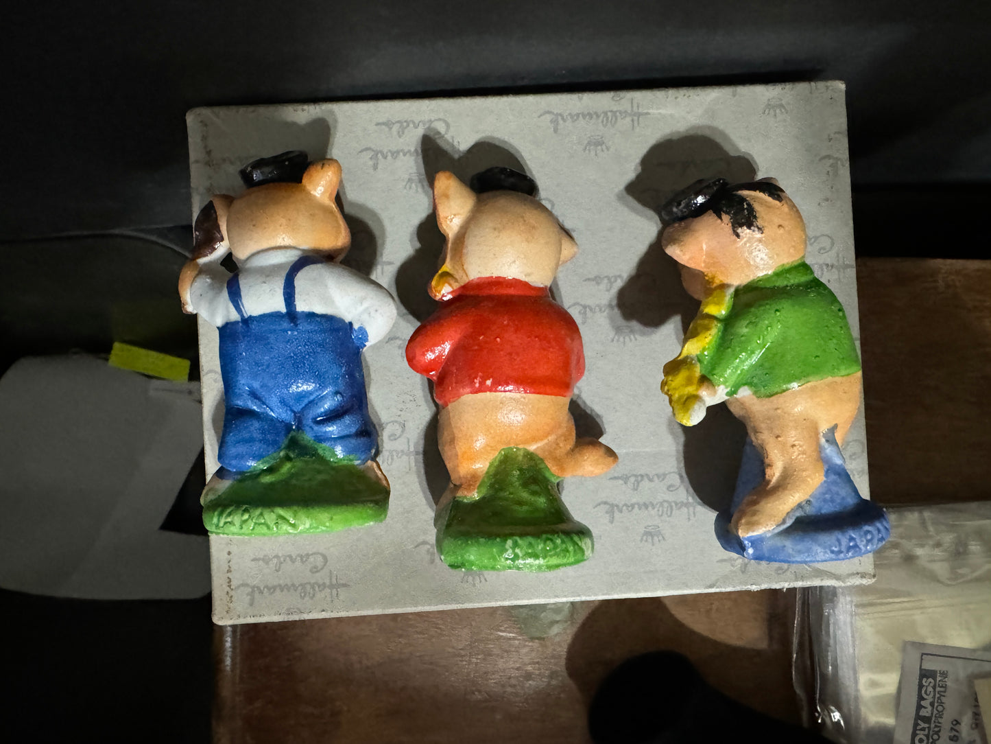 Three Little Pigs Vintage Japan Ceramic