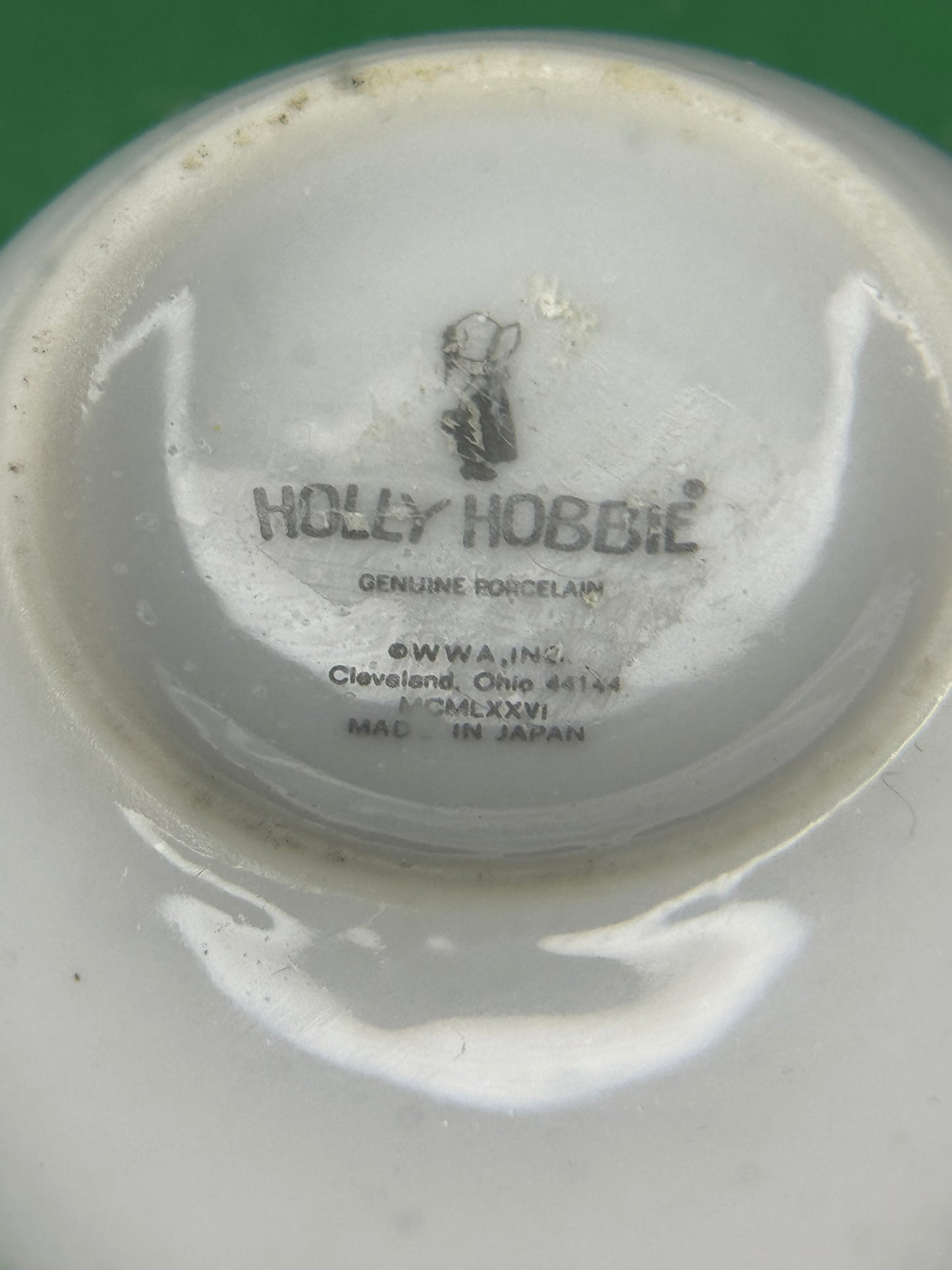 Holly Hobbie Candle Vase Porcelain - Today Can be the Start ... - '76 VINTAGE