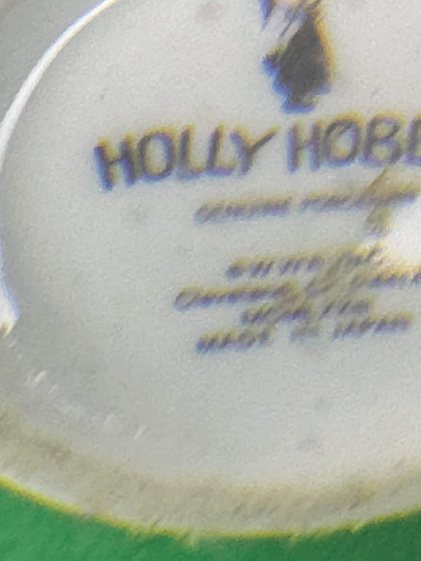 Holly Hobbie Happiness is Having ... Porcelain Vase - 70s Vintage