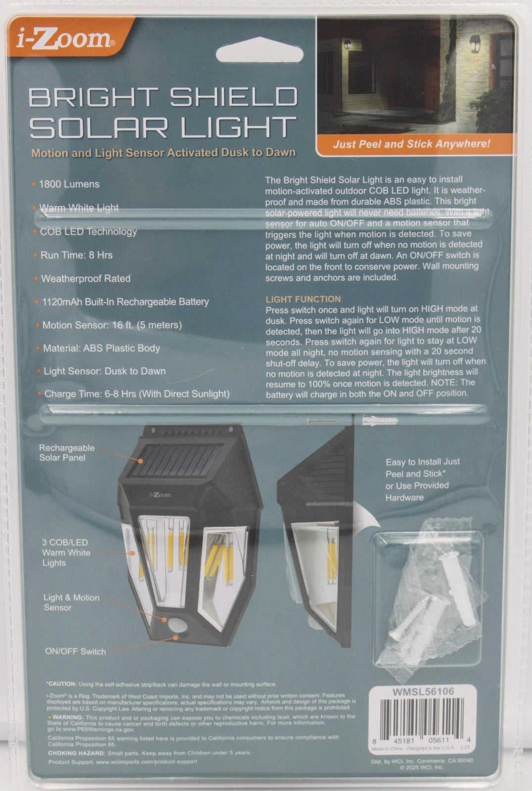 i-Zoom Bright Shield Solar Light
