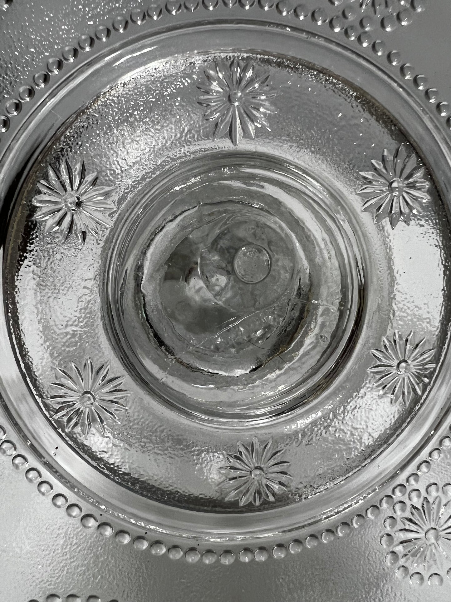 Crystal Glass Cake/Cookie/Pie Stand Vintage