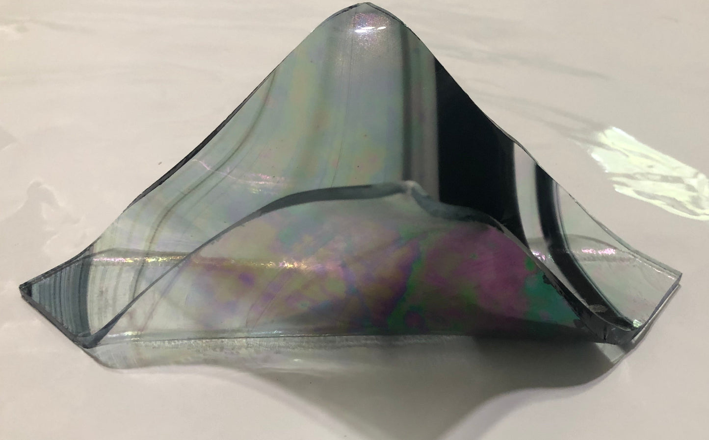 Slumped Glass Business Card Holder