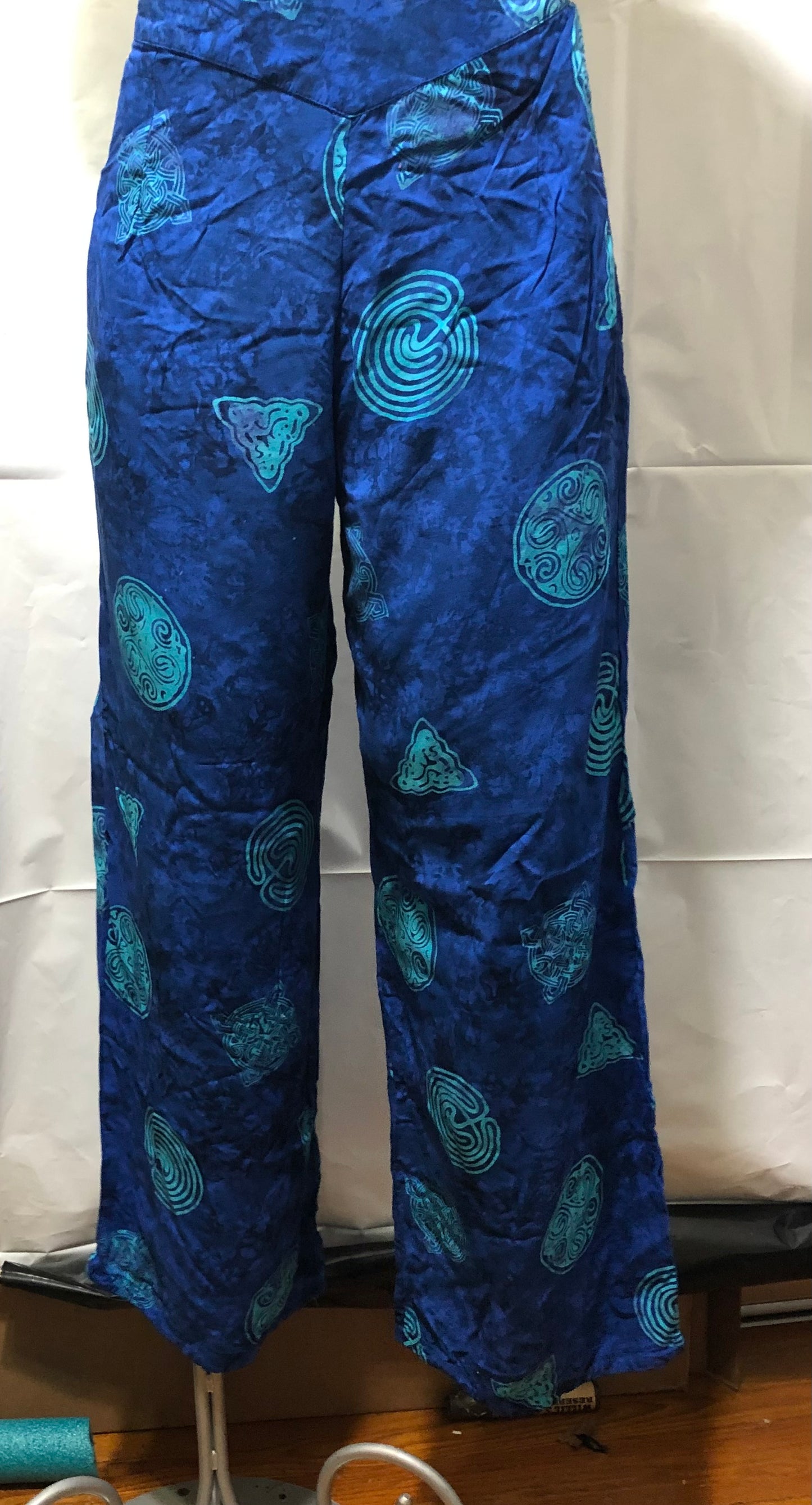 Rayon Pants with Celtic Labyrinth and Knot design- Hippie/Boho – Jones  Girlz Ink