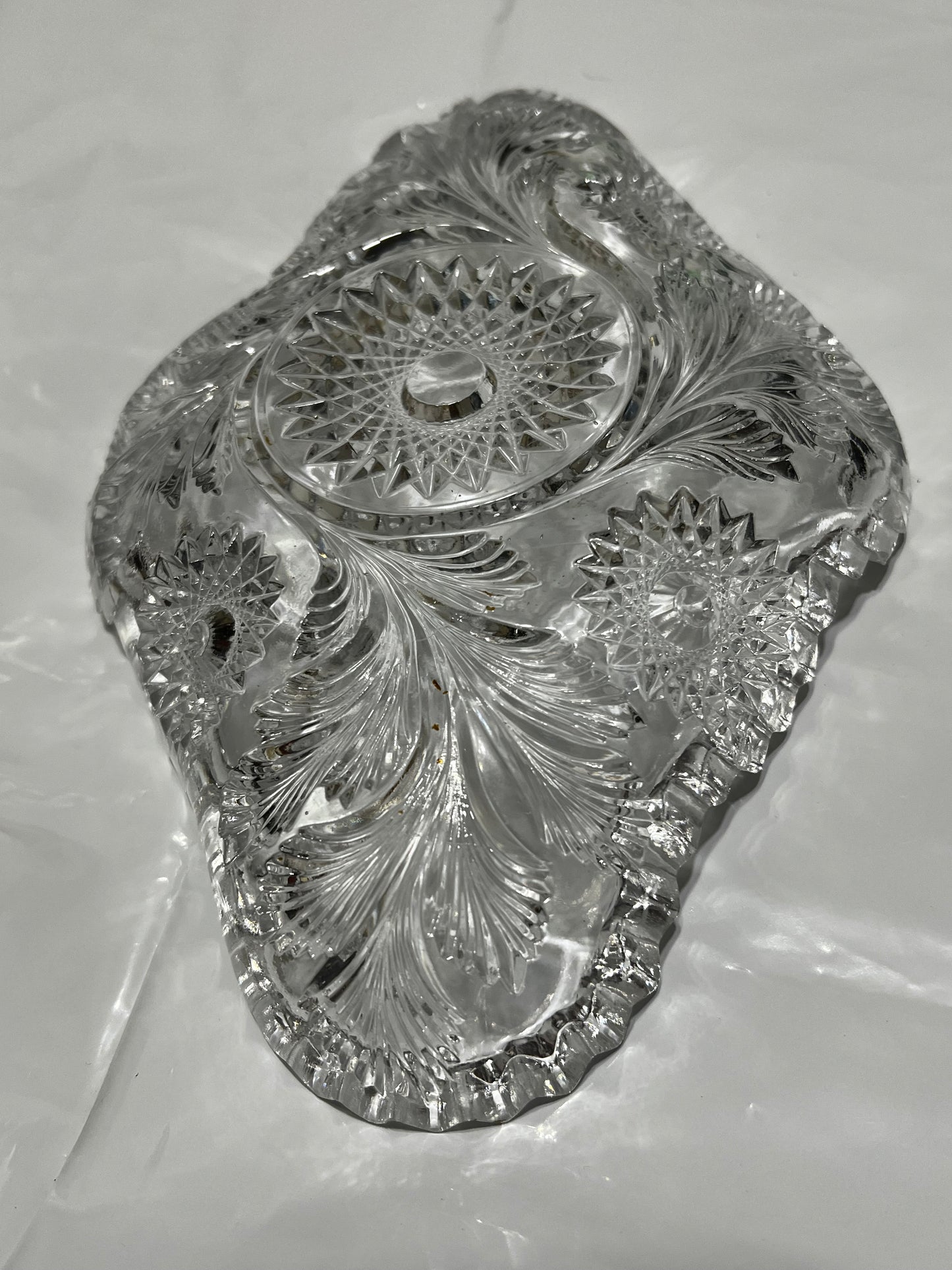 Heavy Cut Glass/Crystal Bowl Vintage