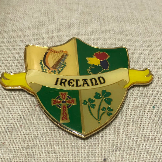 Ireland Crest Refrigerator Magnet